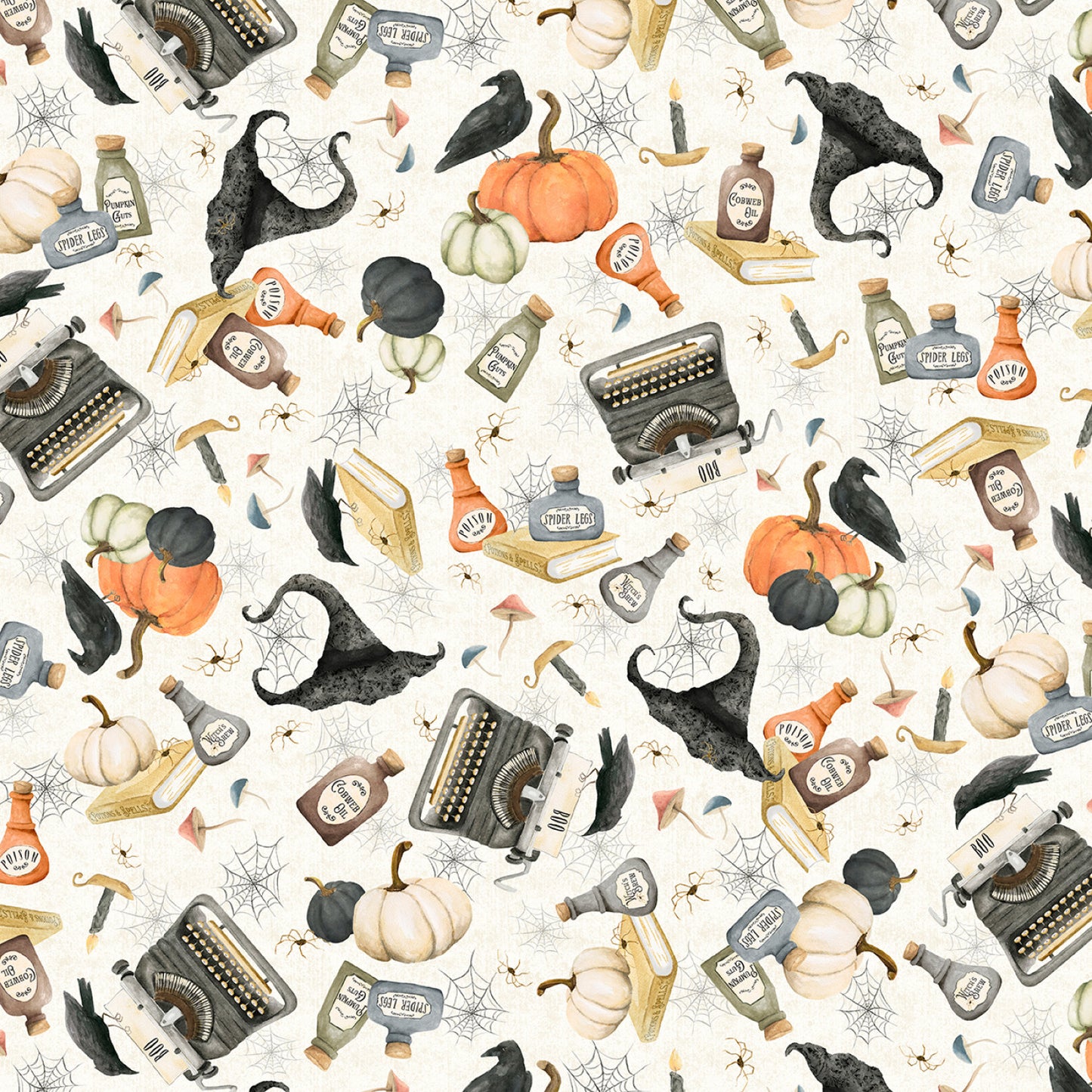 PREORDER ITEM - EXPECTED APRIL 2025: Hocus Pocus by Deane Beesley Collection Halloween Toss    HPOC5825-E Cotton Woven Fabric