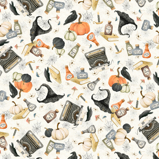 Hocus Pocus by Deane Beesley Collection Halloween Toss    HPOC5825-E Cotton Woven Fabric