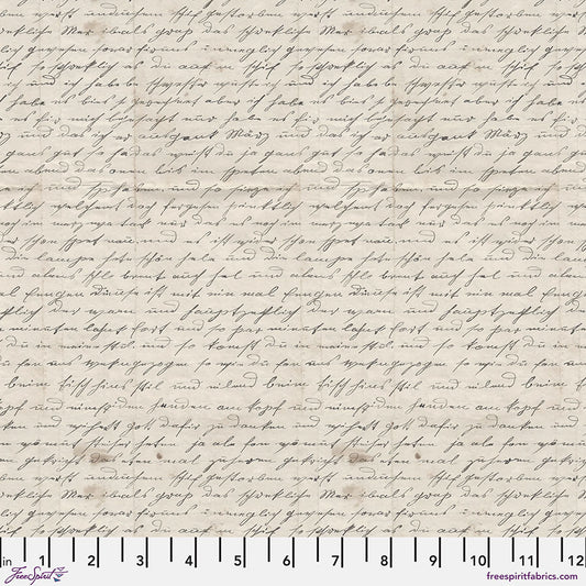 Tim Holtz Eclectic Element Palette Handwriting Charcoal    PWTH318.CHARCOAL Cotton Woven Fabric