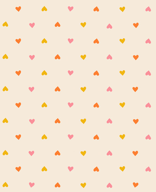 PREORDER ITEM - EXPECTED SEPTEMBER: Juicy by Melody Miller of Ruby Star Society Hearts Multi    RS0091.12 Cotton Woven Fabric