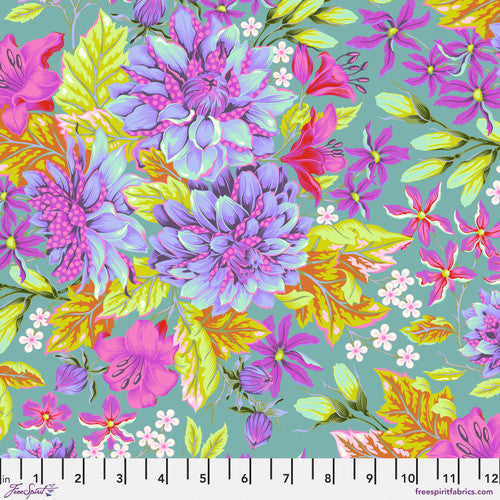 New Arrival: Untamed by Tula Pink Hello Dahlia Cosmic PWTP234.COSMIC Cotton Woven Fabric