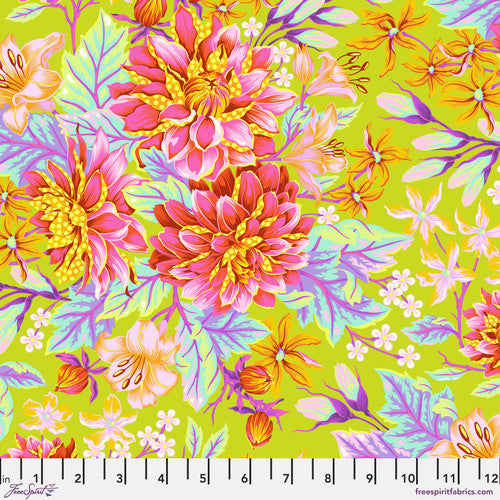 Untamed by Tula Pink Hello Dahlia Moonbeam  PWTP234.MOONBEAM Cotton Woven Fabric