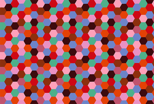 Piecework by Anna Maria Textiles Hexagons Rustic AMT111-36V Cotton Woven Fabric