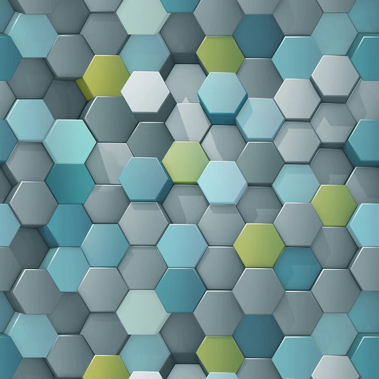 PREORDER ITEM - EXPECTED MARCH 2026: Another Dimension by Funny Girl Digital Hexis Silver 8685S-91 Cotton Woven Fabric