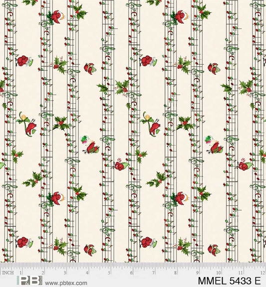 Merry Melody by Lesa Marino Holiday Sheet Music    MMEL5433E Cotton Woven Fabric