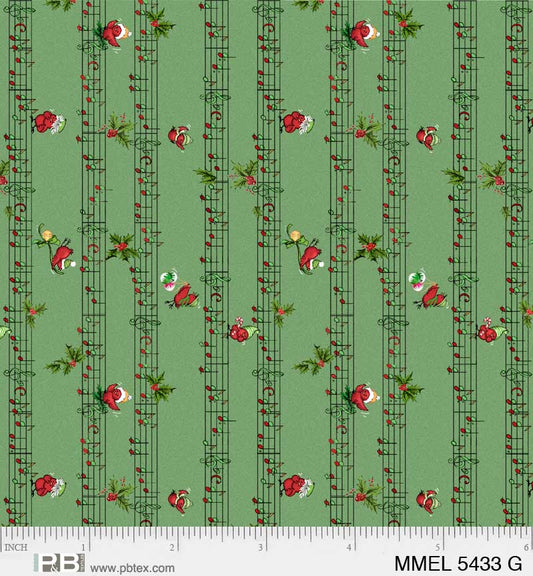 Merry Melody by Lesa Marino Holiday Sheet Music    MMEL5433G Cotton Woven Fabric