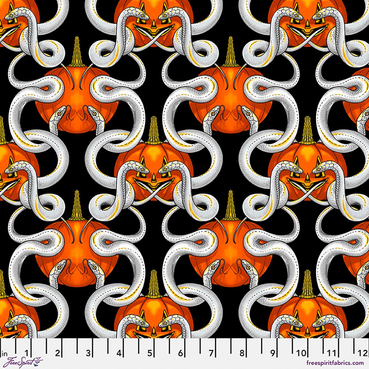Preorder May 2027: Nocturnal Forest by Club Hauer Sssnakes PWRH163.Black Fabric