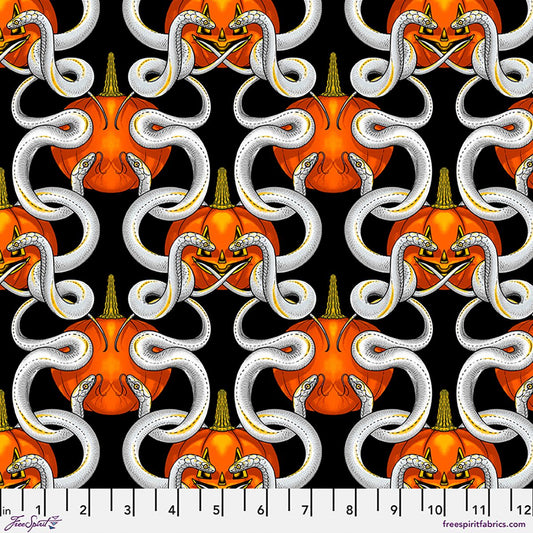 Preorder May 2027: Nocturnal Forest by Club Hauer Sssnakes PWRH163.Black Fabric