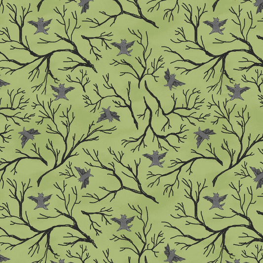 Preorder June 2026: Haunted Acre Wood Bats Green 9139-66 by W. A. Dodge