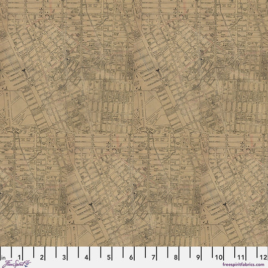 Preorder April 2026: Palette Canvas Cloth Neutral Map Canvas CCTH024.NEUTRAL by Tim Holtz