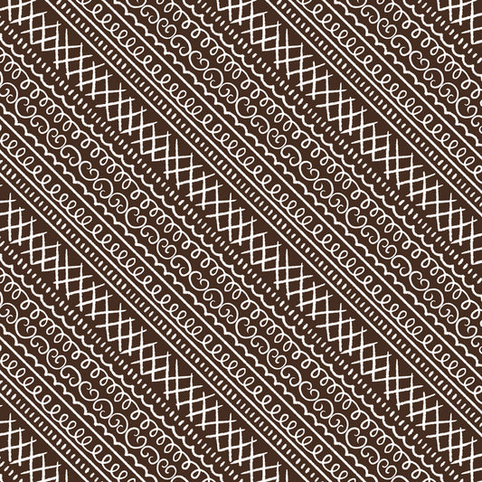 Baking Up Joy by Danielle Leone Icing Stripe Chocolate    27710-212 Cotton Woven Fabric