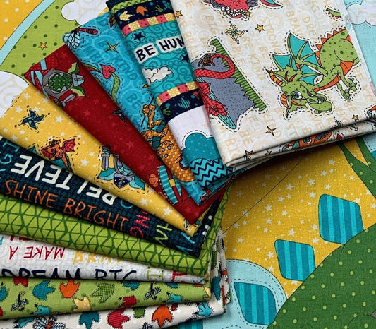 Whirlygig Magic by Leanne Anderson Fat Quarter Bundle of 10 prints (Panel is not included) Cotton Woven