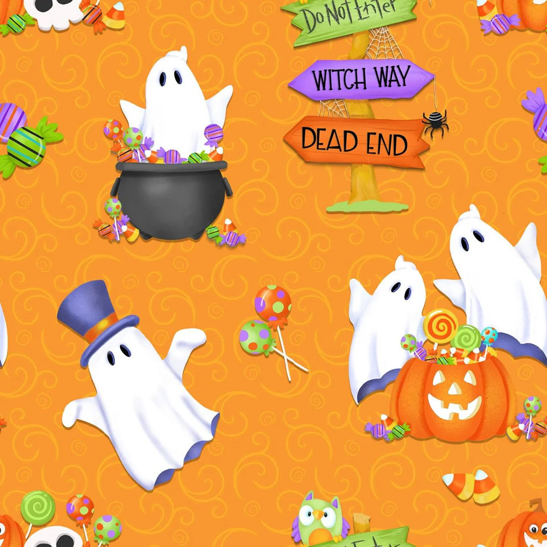 Sweet Savings July 2026 Glow Ghosts Orange 9607G 33
