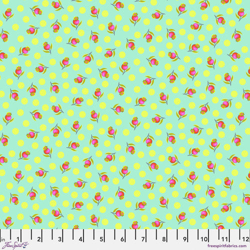 Untamed by Tula Pink Impending Bloom Moonbeam PWTP239.MOONBEAM Cotton Woven Fabric