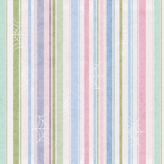 Preorder May 2027: Summerween Fling Pastel Multi Loung Chair Stripe 1053-106 by Funny Girl