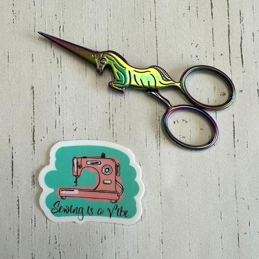 Sewing Is a Vibe Vinyl Sticker (TFCS Exclusive Sticker)