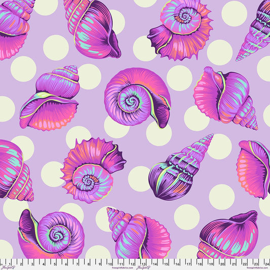 Preorder May 2026: Floral Reef Big Shelly Ultraviolet 108" Wideback QBTP021 by Tula Pink