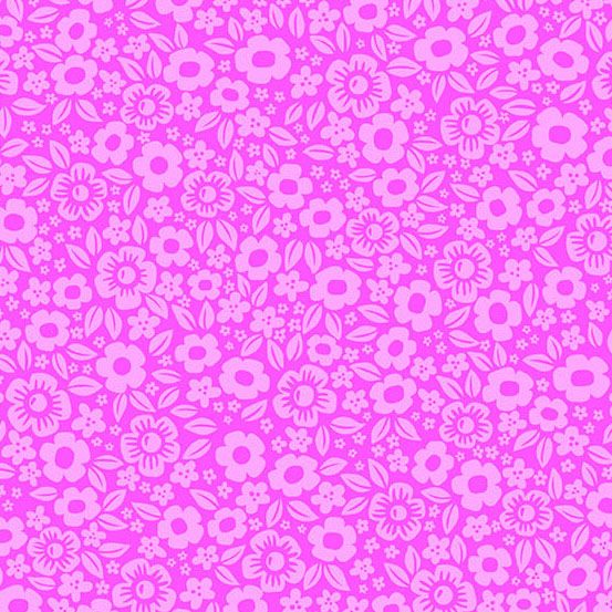 PREORDER ITEM-EXPECTED MARCH 2026: Ghostly Garden by K P Creates Floral Fright Pink A-10197-E Cotton Woven Fabric
