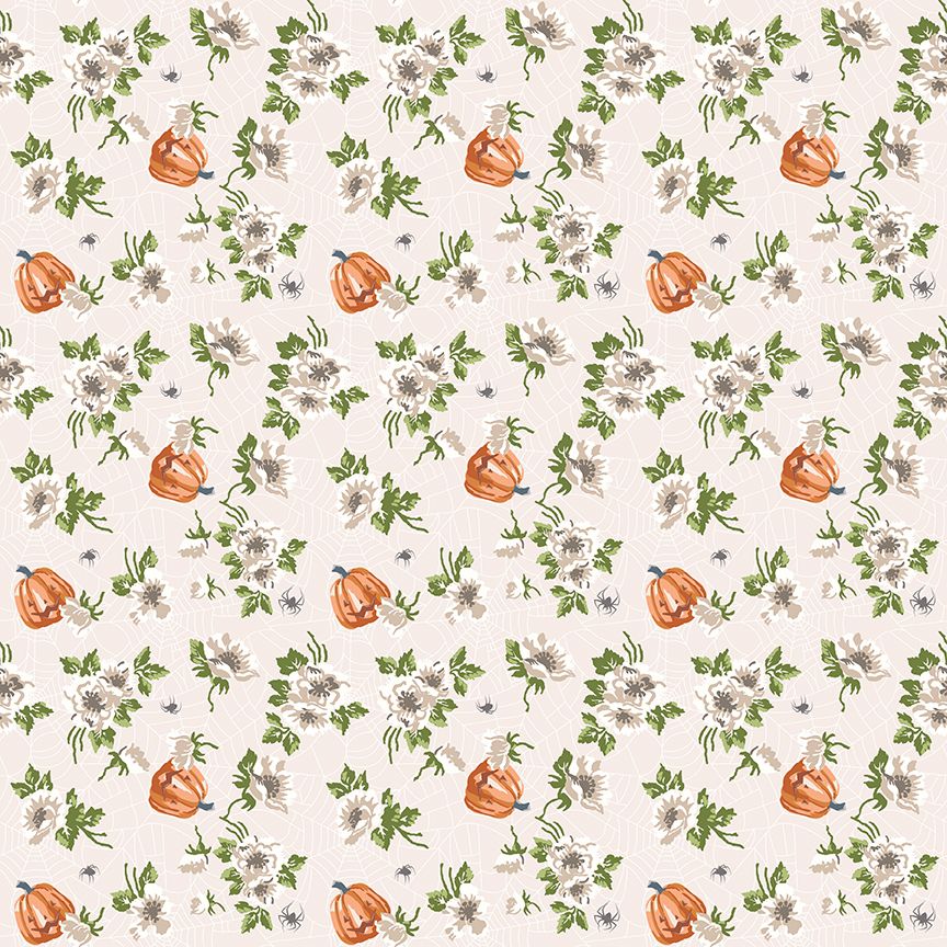 Preorder Apr 2027: Cobweb Cottage Mums and Pumpkins Champagne Pink C19081-CHAMPAGNEPINK