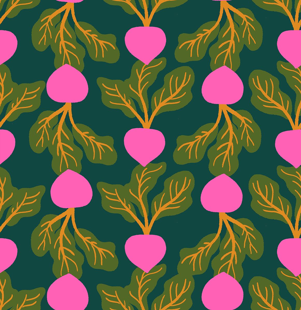 Preorder March 2027: Sparkle Shopper Vegetables Radishing Pine RS0128 17 by Melody Miller