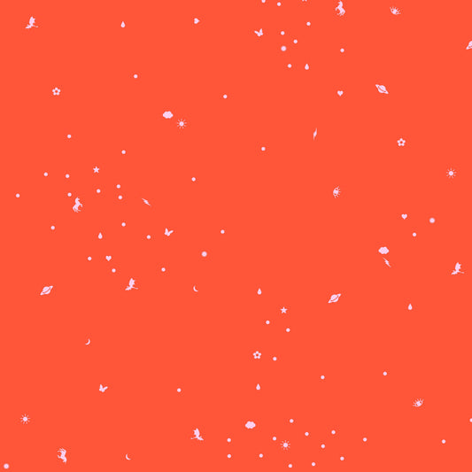 Preorder October 2026: Legendary Lawn Tula Pink Charmed CLTP005.Coralcrush Fabric