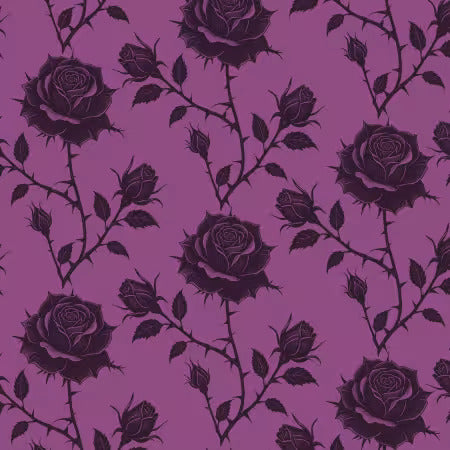 Preorder May 2026: Simply Wicked Roses 401982D-Purple by Deb Grogan