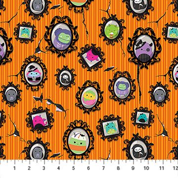 PREORDER ITEM-EXPECTED MAY 2026: Squishmallows Boo Squad Portraits Orange SQ1032-55 Cotton Woven
