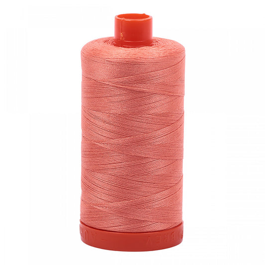 Mako Cotton Thread Solid 50wt 1422 yard spool Light Salmon   A1050-2220