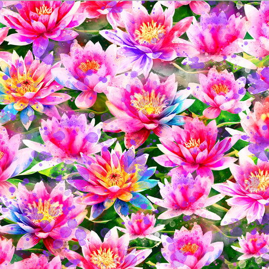 Hip Hop Lily Pads 597681 Cotton Woven Fabric