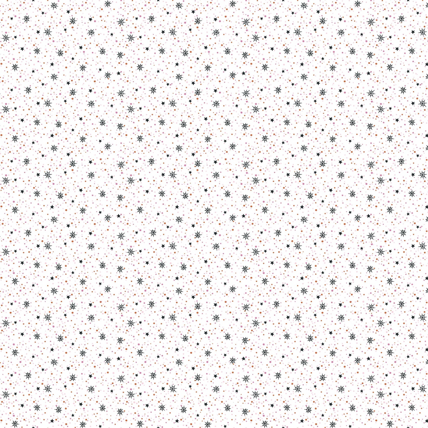 Preorder June 2027: Wednesday's Child Ditsy Cobwebs White 3080-09 Fabric