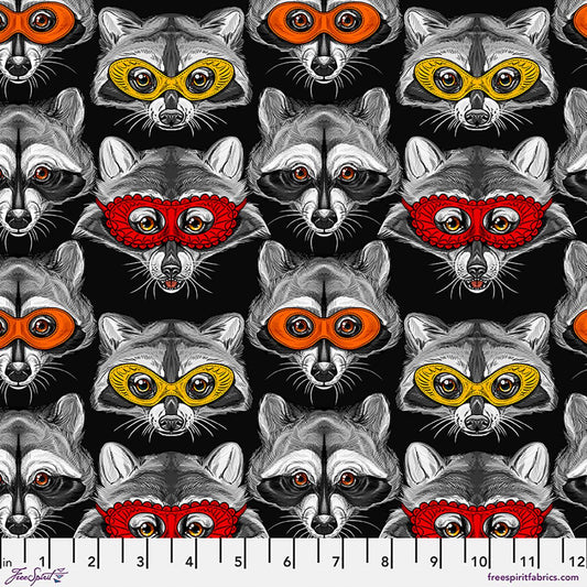 Preorder May 2027: Nocturnal Forest by Club Hauer Masked Bandit PWRH158.Black Fabric