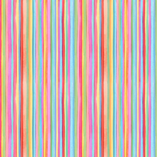 Books are Magic by Katherine Herrell Magic Stripe Multi DDC12616-MULT Cotton Woven Fabric