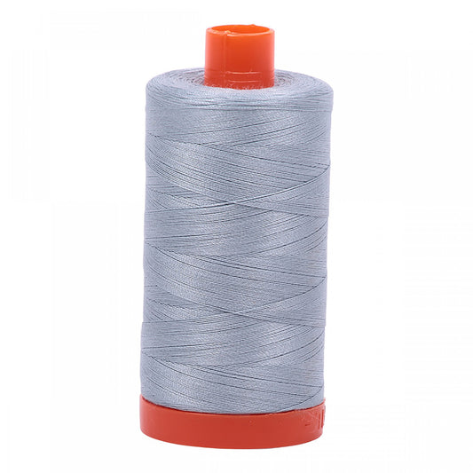 Mako Cotton Thread Solid 50wt 1422 yard spool Artic Sky   A1050-2612