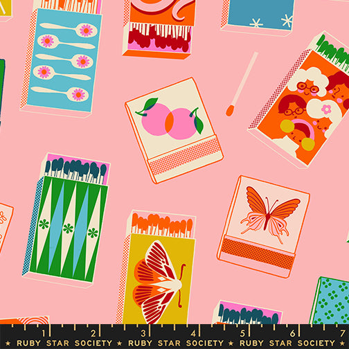 PREORDER ITEM EXPECTED IN FEBRUARY 2026: Trinketry by Melody Miller of Ruby Star Society Matchmaker Balmy    RS0109.13 Cotton Woven Fabric