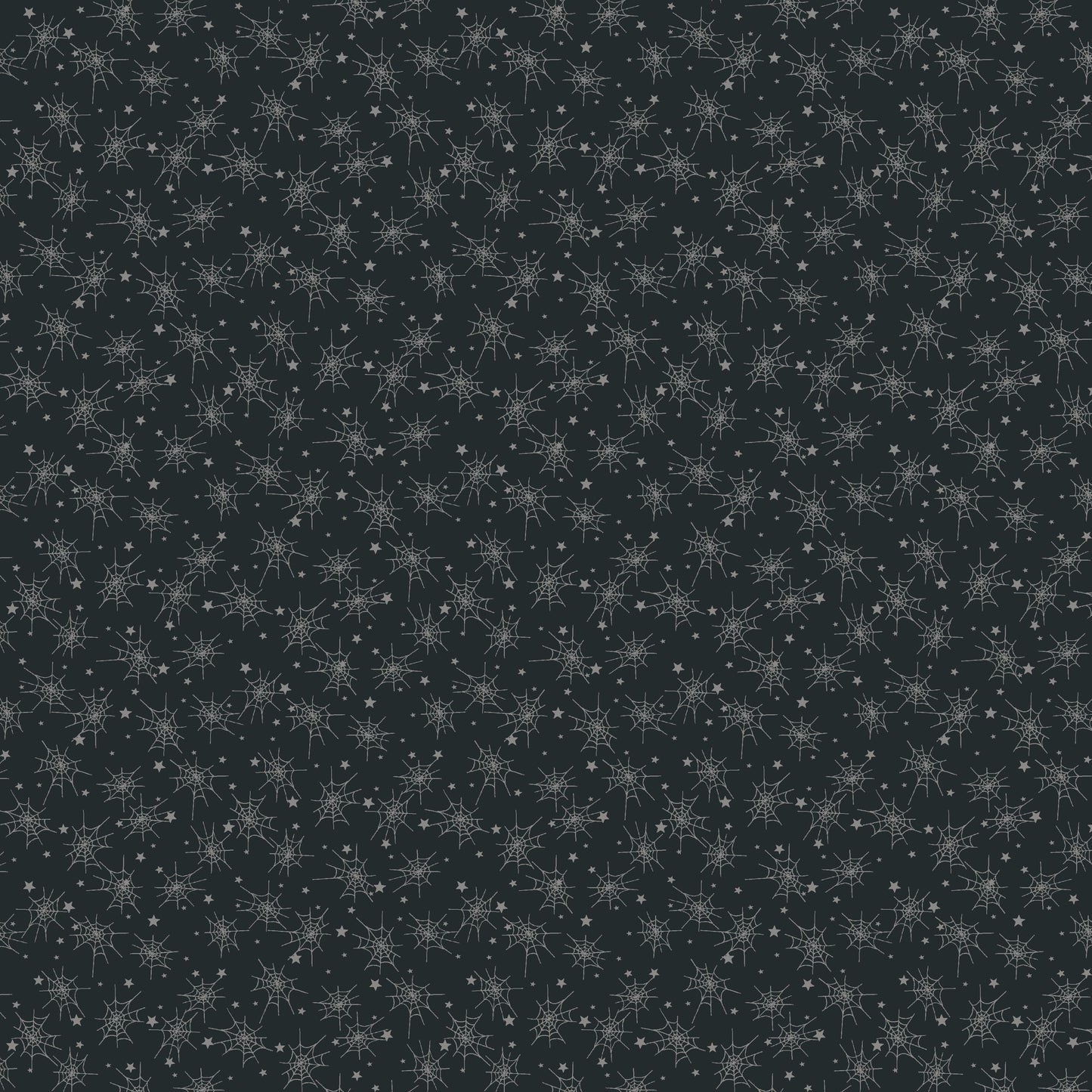 Preorder June 2027: Wednesday's Child Cobwebs Charcoal Tone On Tone 3081-98 Fabric