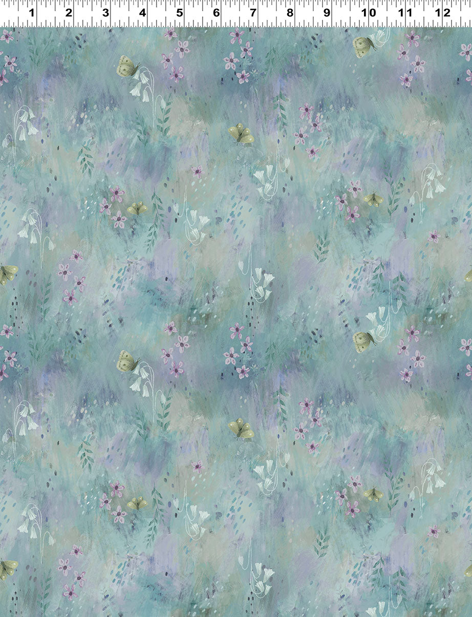 PREORDER ITEM - EXPECTED NOVEMBER 2024: Serenity Digital by Kendra Bunney Meadow Light Sky    Y4314-97 Cotton Woven Fabric