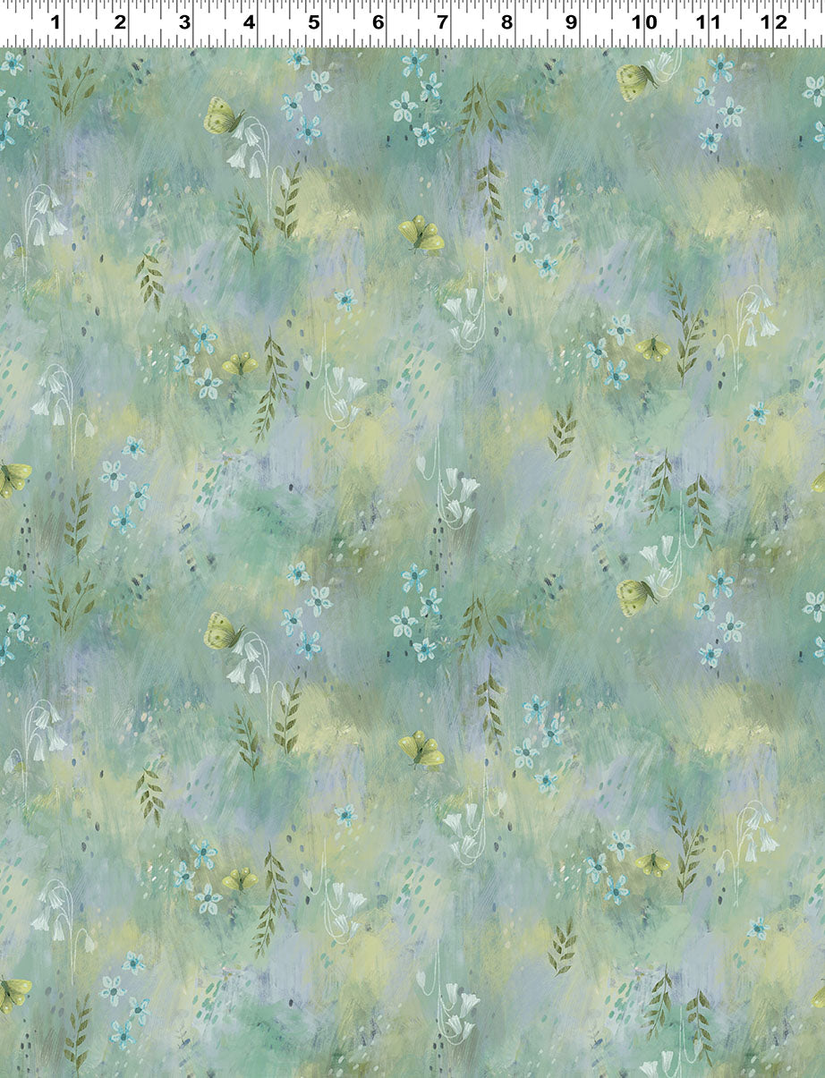 PREORDER ITEM - EXPECTED NOVEMBER 2024: Serenity Digital by Kendra Bunney Meadow Mint    Y4314-110 Cotton Woven Fabric