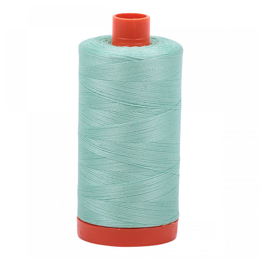 Mako Cotton Thread Solid 50wt 1422 yard spool Medium Mint   A1050-2835