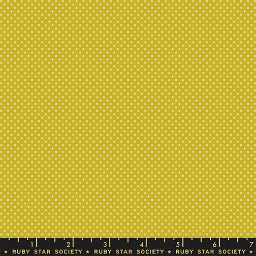 PREORDER ITEM EXPECTED IN MARCH 2026: Mystic Fable by Alexia Marcelle Abegg of Ruby Star Society Mini Dots Pistachio    RS4102.26 Cotton Woven Fabric