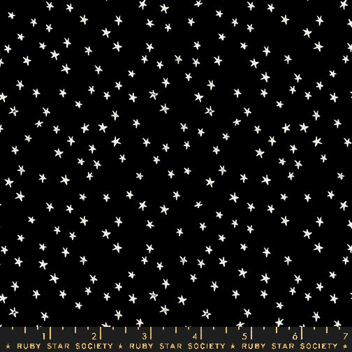 PREORDER ITEM - EXPECTED JULY 2024: Good Spirits by Ruby Star Society Mini Starry Black    RS5142.16 Cotton Woven Fabric