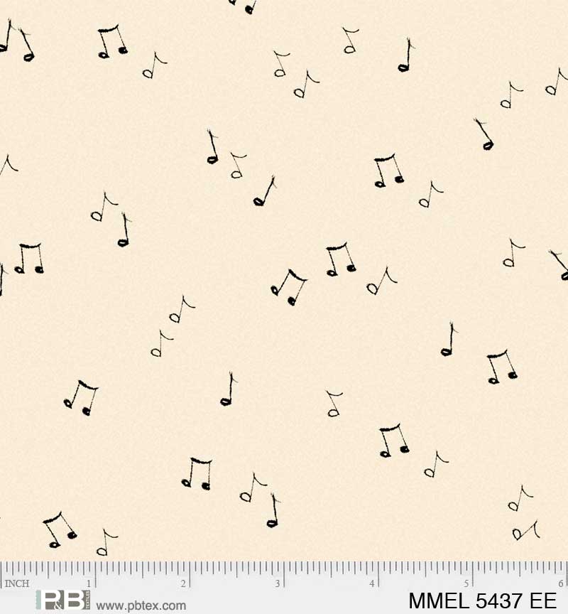 Merry Melody by Lesa Marino Music Notes Allover    MMEL5437EE Cotton Woven Fabric