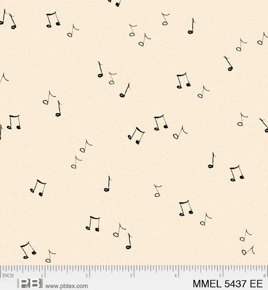 PREORDER ITEM- EXPECTED JUNE 2024: Merry Melody by Lesa Marino Music Notes Allover    MMEL5437EE Cotton Woven Fabric
