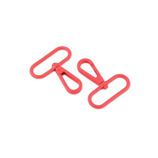 Preorder November 2026: Tula Pink Sallie Tomato: Two Neon Coral 1 1/2" Swivel Hooks STS180NC