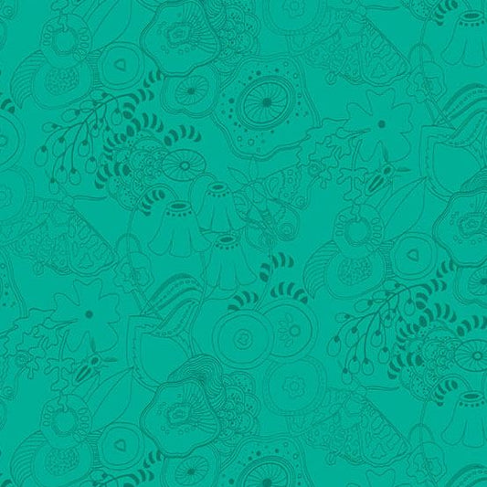 Preorder August 2026: Color Camp Grove Glass Tangle Teal 10420-T by Alison Glass