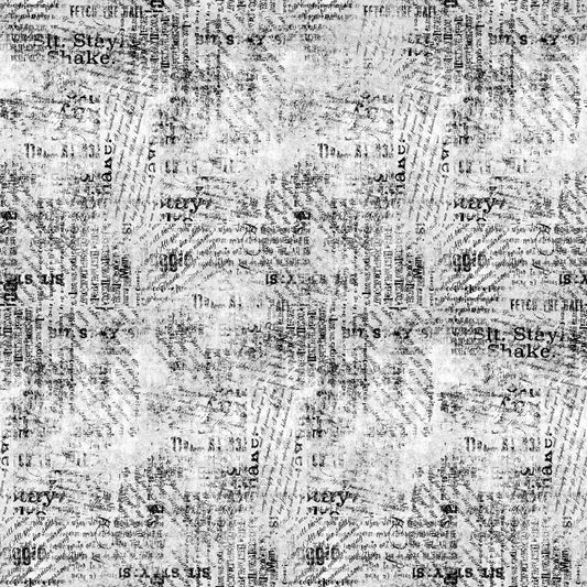 Raise the Woof by Connie Haley Noseworthy News Black 22345-BLK Cotton Woven Fabric