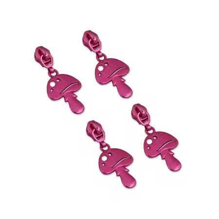 Preorder May 2027: Tula Pink Down to Earth Four #5 Magic Mushroom Zipper Pulls STS363P
