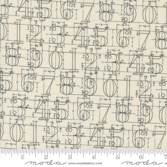 Sable & Swan by Cathe Holden Numbers Ecru 7443.11 Cotton Woven Fabric