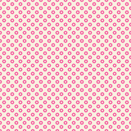 Preorder Apr 2027: Daisy Days Floral Check Neon Pink RS4179 13 by Alexia Abegg of RSS