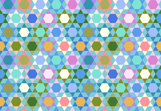 Piecework by Anna Maria Textiles Oh My Stars Daylight AMT112-40V Cotton Woven Fabric