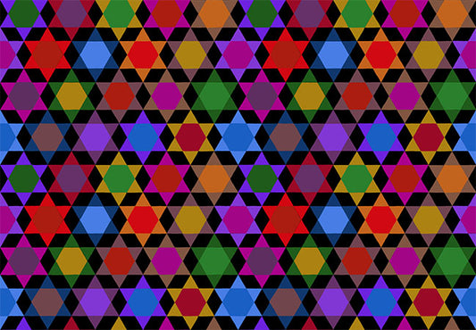 Piecework by Anna Maria Textiles Oh My Stars Mosaic AMT112-99L Cotton Woven Fabric